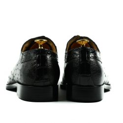 Cordwainers Brier Black Alligator Leather Shoe