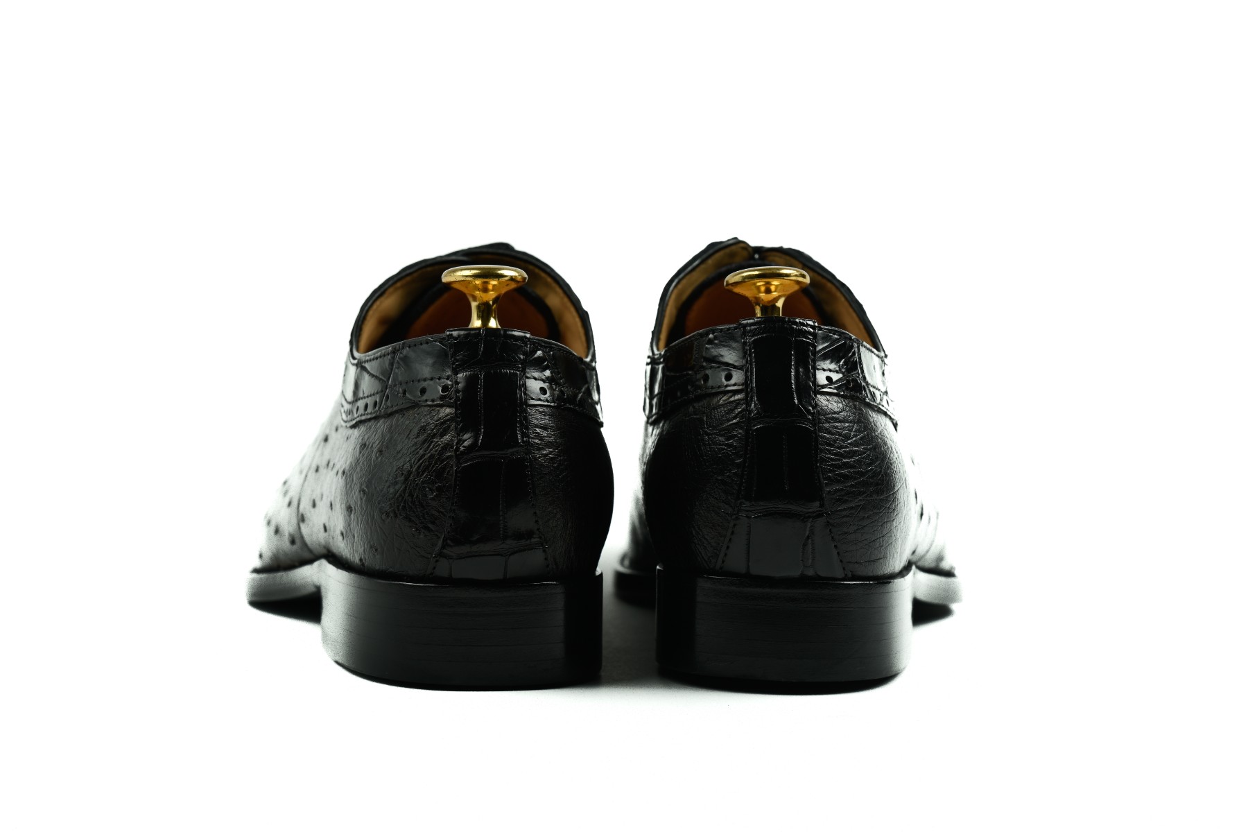 Cordwainers Brier Black Alligator Leather Shoe