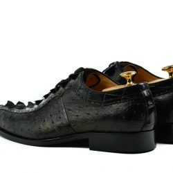Cordwainers Brier Black Alligator Leather Shoe