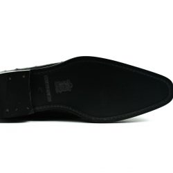 Cordwainers Brier Black Alligator Leather Shoe