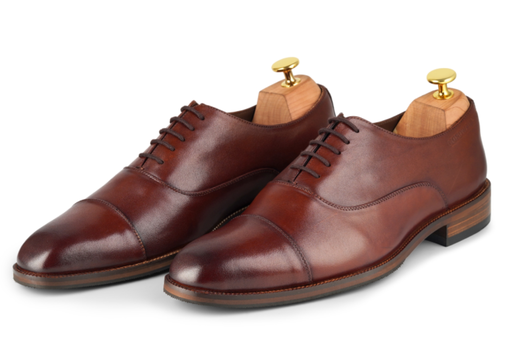 Men's Casual Lace-up Leather Shoes, Business Formal Derby Shoes