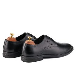 Valiant noir black derby shoe