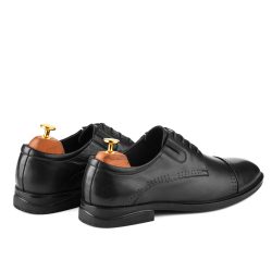 Aegis Noir black leather Derby shoe