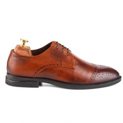 Valiant Tan leather derby shoe