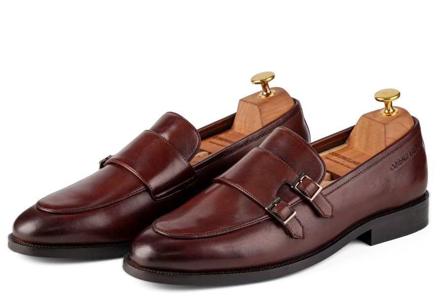 dominion double monk strap shoe