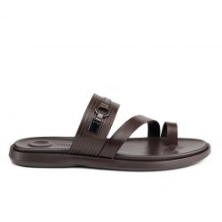 ComfortStep brown leather slippers