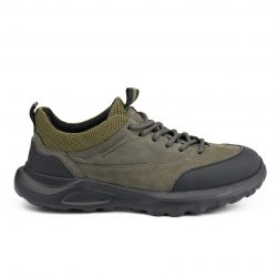 aerostride Olive nubuck leather sports shoes