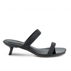 noctara noir Black kitten heels