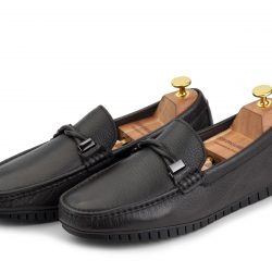 flettere brown deer leather loafers