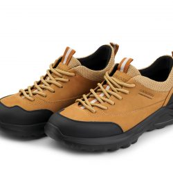 AeroStride brown nubuck leather sports shoes