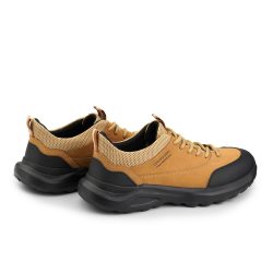AeroStride brown nubuck leather sports shoes