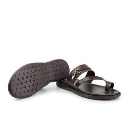 ComfortStep brown leather slippers