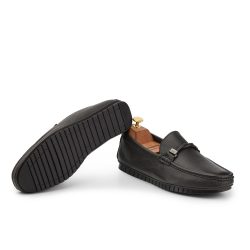 flettere brown deer leather loafers