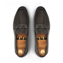 pinnor Brown calf leather loafer shoes