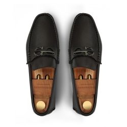 Glidemoor brown deer leather driving loafers