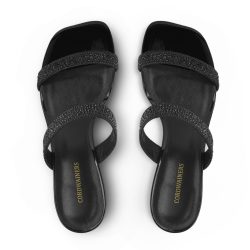 noctara noir Black kitten heels