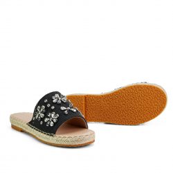florenza noir Black flat slippers
