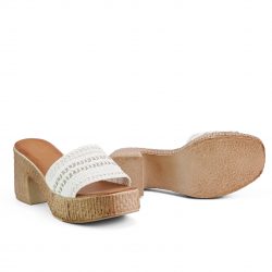 SteadyGlam Pearl platform heel sandals