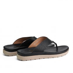 Floryn Noir faux leather slippers