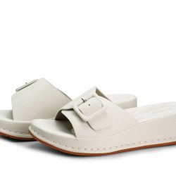 soleta Pearl faux leather slippers