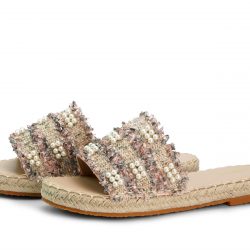Petal Glide pink flat slippers