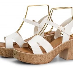 Elevé Pearl platform heel sandals