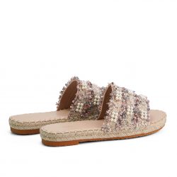 Petal Glide pink flat slippers
