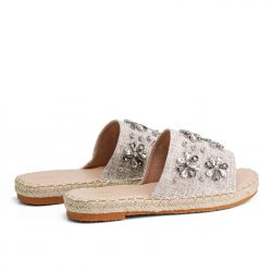 Florenza gray flat slippers