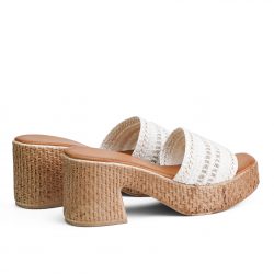 SteadyGlam Pearl platform heel sandals
