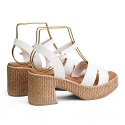 Elevé Pearl platform heel sandals