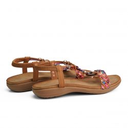 vivastep Camel faux leather sandals