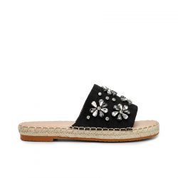 florenza noir Black flat slippers