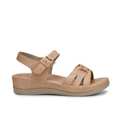 comfiflex-peach-faux-leather-sandals